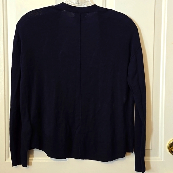 Old Navy Kids 10/12 LG,  Navy, Blue, Cardigan, Sweater, Cover-Up, Lightweight - Picture 7 of 7